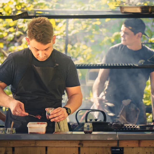 saltbox fire cooking